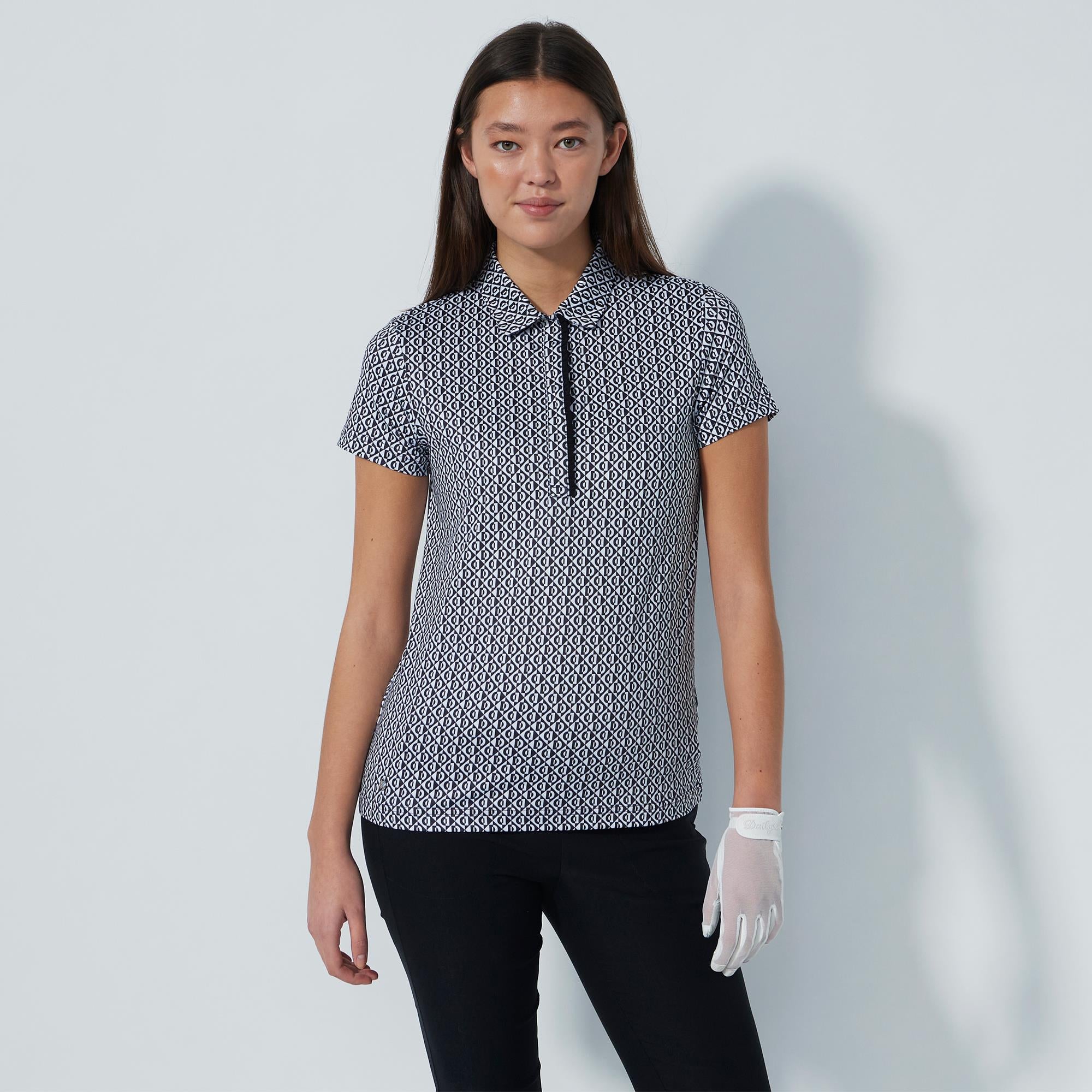 Daily Sports Diamond Ladies Golf Polo Shirt Black